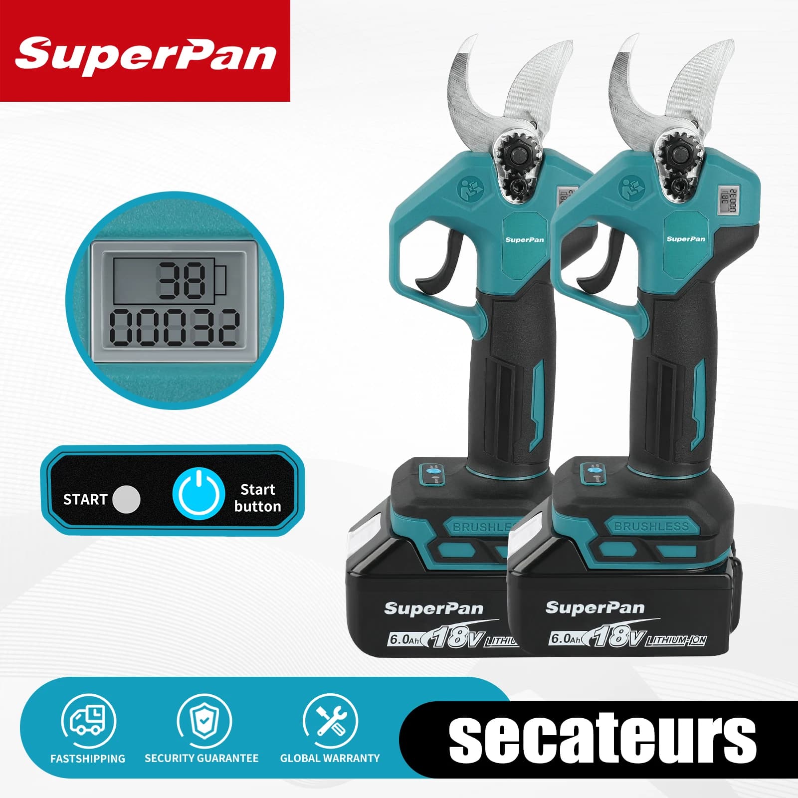 Professional 18V SUPERPAN Wireless Power Drills – Battery Garden Baskets for Electricians