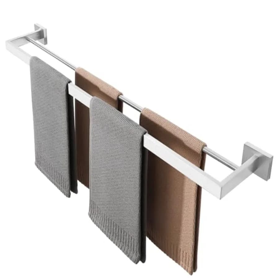 Portasciugamani in Acciaio Inox SUS304 per Bagno, Portasciugamani Lungo da Parete, Portasciugamani Resistente