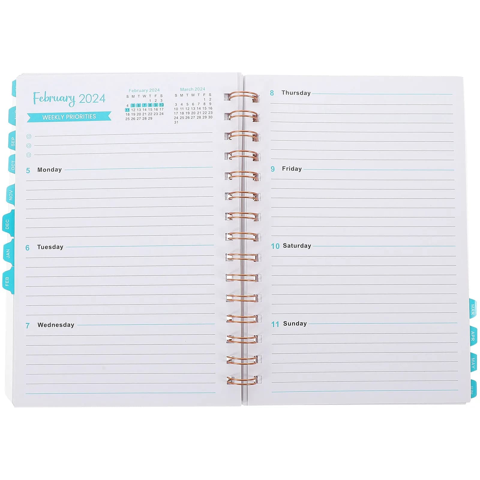 Agenda Accademica Portatile per Studenti e Insegnanti, Pianificazione Giornaliera, Gestione del Tempo, Uso Domestico e d'Ufficio