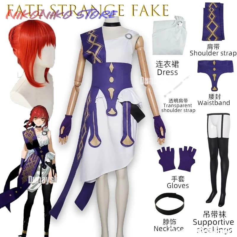 Costume Cosplay Fate Strange Hippolyta, Travestimento da Regina Amazzonica per Carnevale, Costume per Feste di Halloween, Abito per Ruolo di Hippolyta