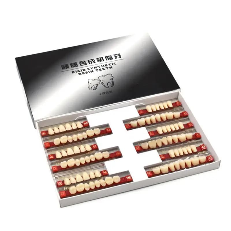 Denti realistici Resina acrilica Protesi Denti Protesi superiore inferiore Dente Protesi finte Halloween Horror Prop per donne e uomini