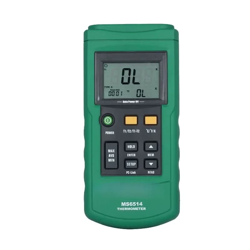 Termometro Digitale Doppio MS6514 con Interfaccia USB, Archiviazione Dati