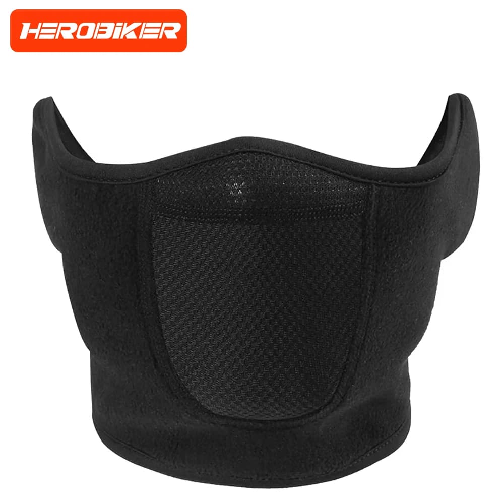 Maschera mezza faccia stile passamontagna Maschera da equitazione per motociclisti Maschera da equitazione calda e antivento per tutte le stagioni Sciarpa da sci Maschera passamontagna