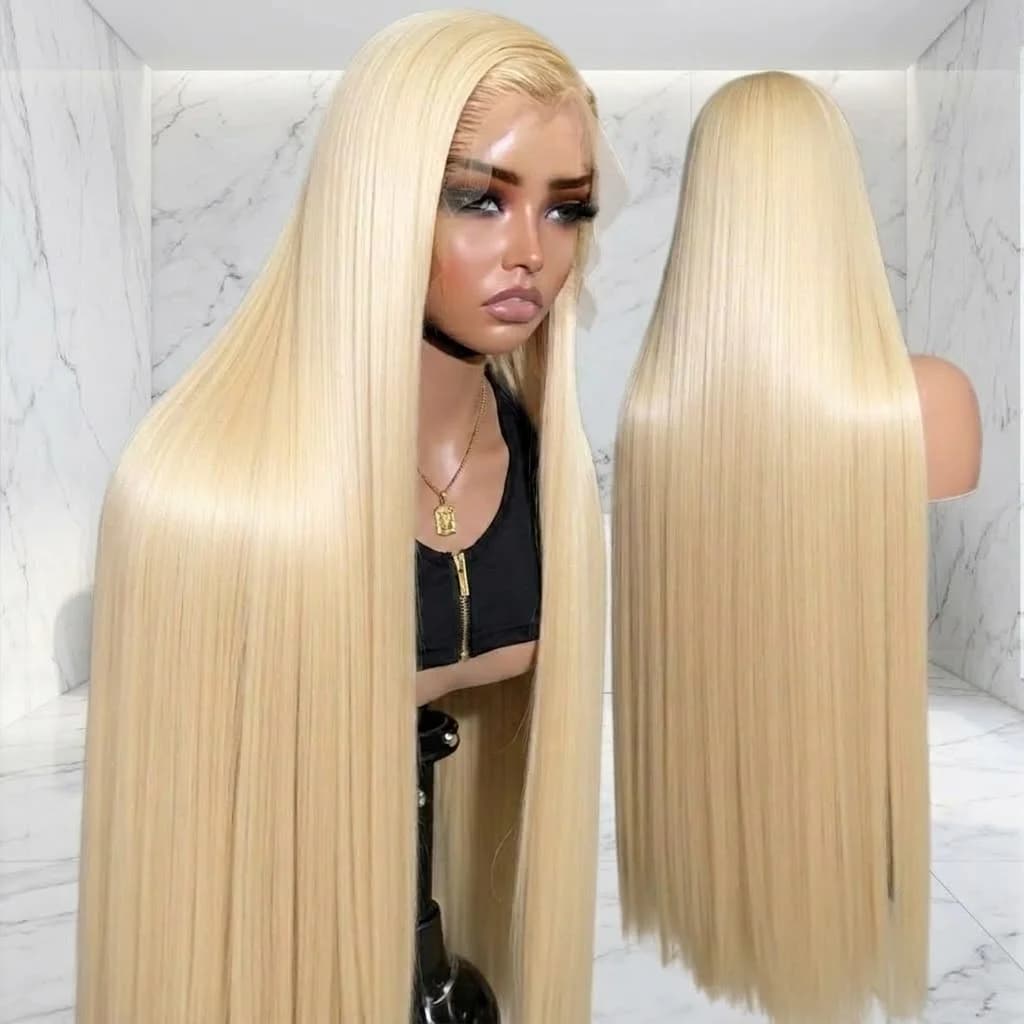 613 Blonde Straight Wig Transparent Lace Frontal Wig 13X6 13X4 Brazilian Straight Lace Front Human Hair Wigs 5x5 Glueless Closure Wig