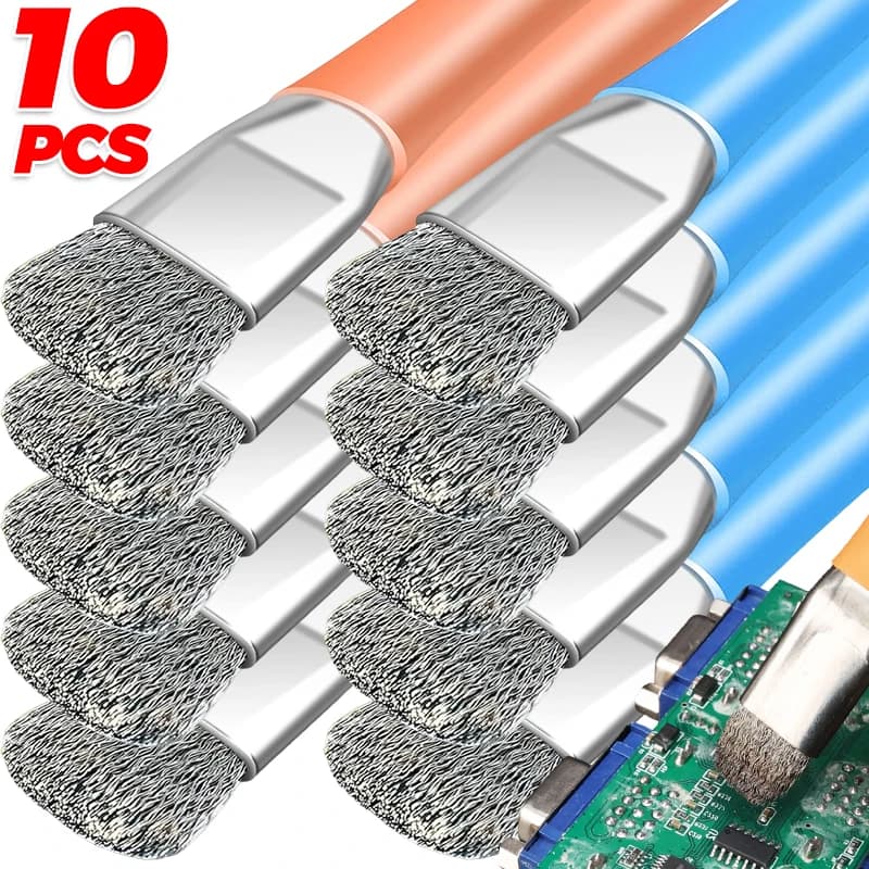 Anti-Static Safe Brush Double Headed Brush Circuit Board Repair Motherboard PCB Cleaning Brush IC Chip Mobile Phone Repair Tool