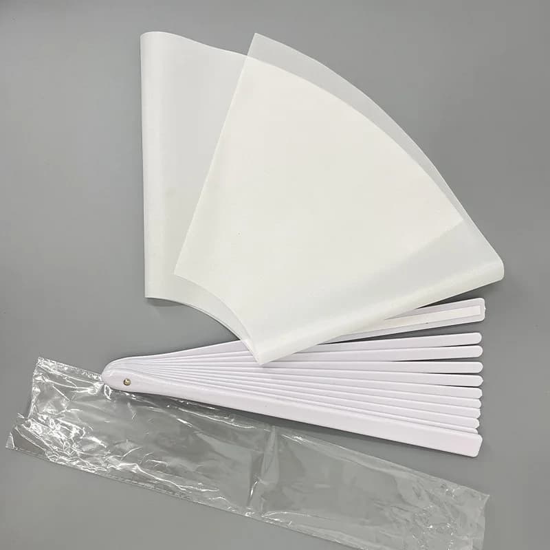 10pcs/lot Sublimation Blank Fans Heat Transfer Kung Fu Fan DIY Gifts Suitable for Hot Stamping Sublimation Ink Transfer