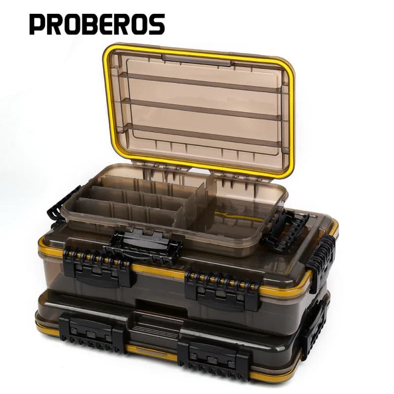 Portable multifunctional bait box for fishing accessories, tool box, pencil bait box, VIB, glittering, fishing accessories box