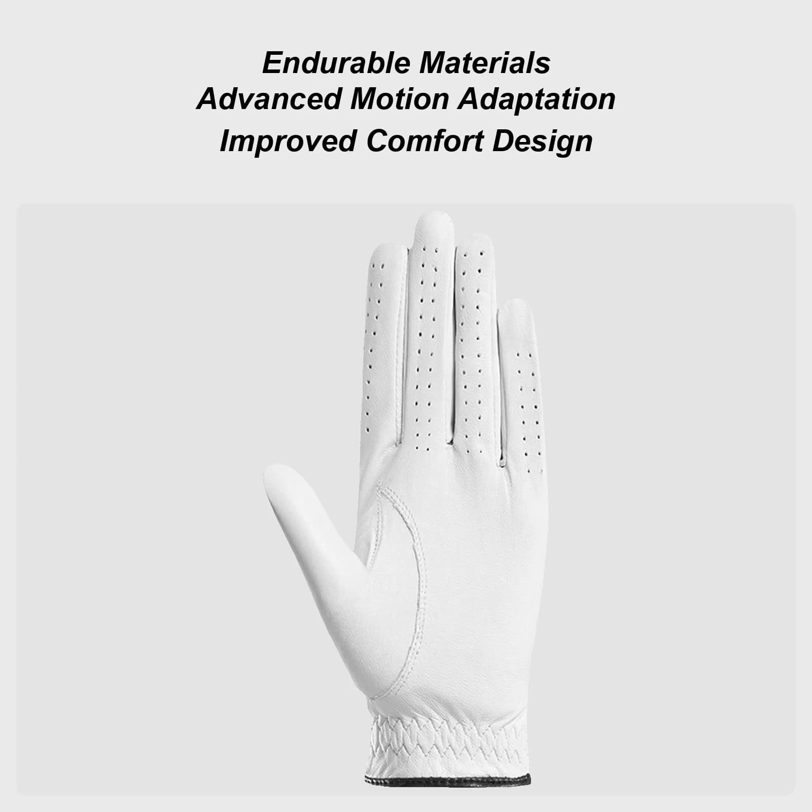 Men's Breathable Golf Glove, Left Hand, Padded, Ergonomic Protective Handle for Women, Guide, Horse riding, Cycling, Fishing, Tennis