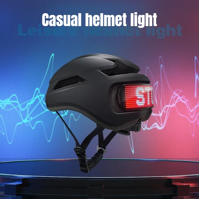 Bicycle Helmet with LED Tail Light , App-Controlled Programmable Cycling Bike Helmet LED Display Screen Helmet for Men and Women
