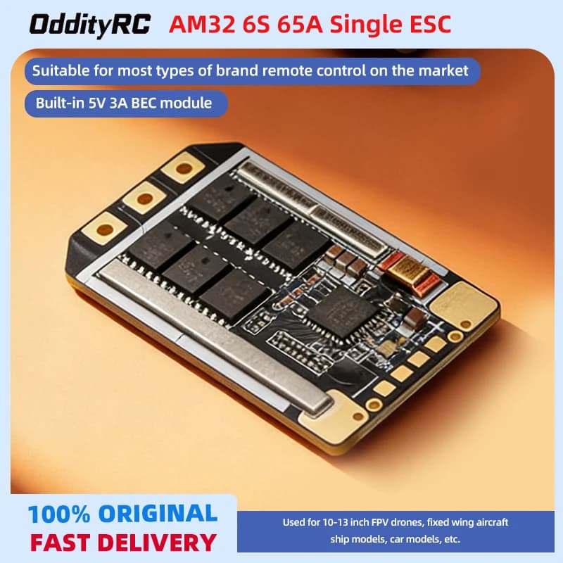 OddityRC AM32 6S 65A Singolo ESC 13" FPV Drone Modello di Barca ad Ala Fissa Modello di Auto