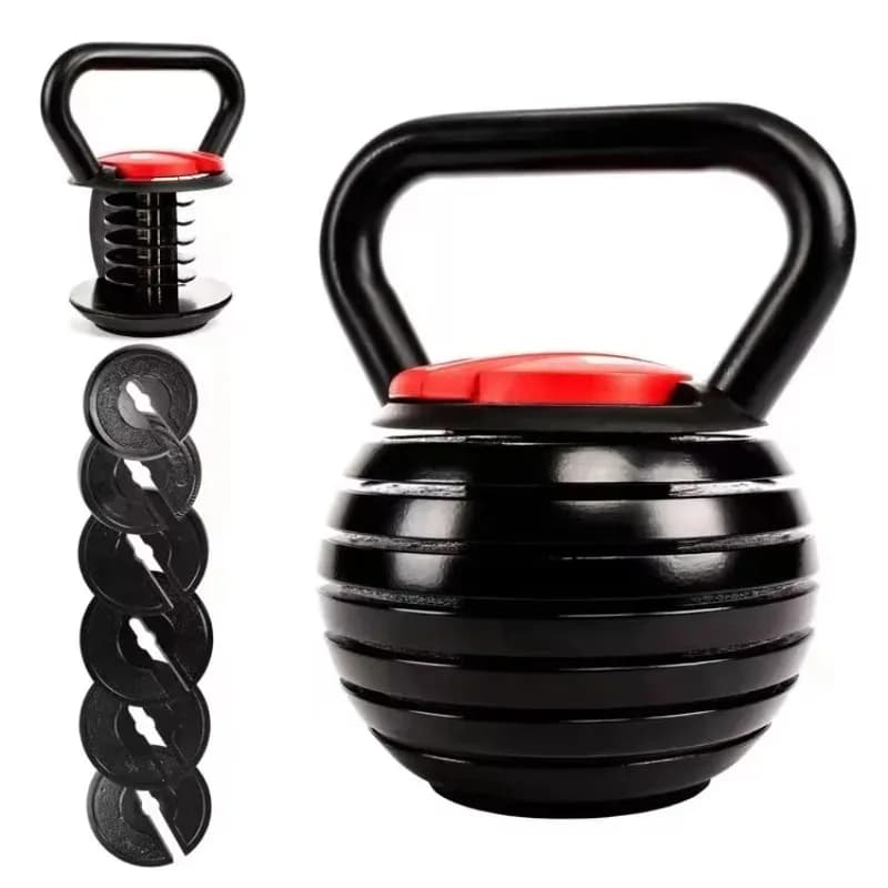 Home Fitness Gym Equipment Adjustable Kettlebell weight set for men and women Steel kettle bell for 20 pounds 40 pounds