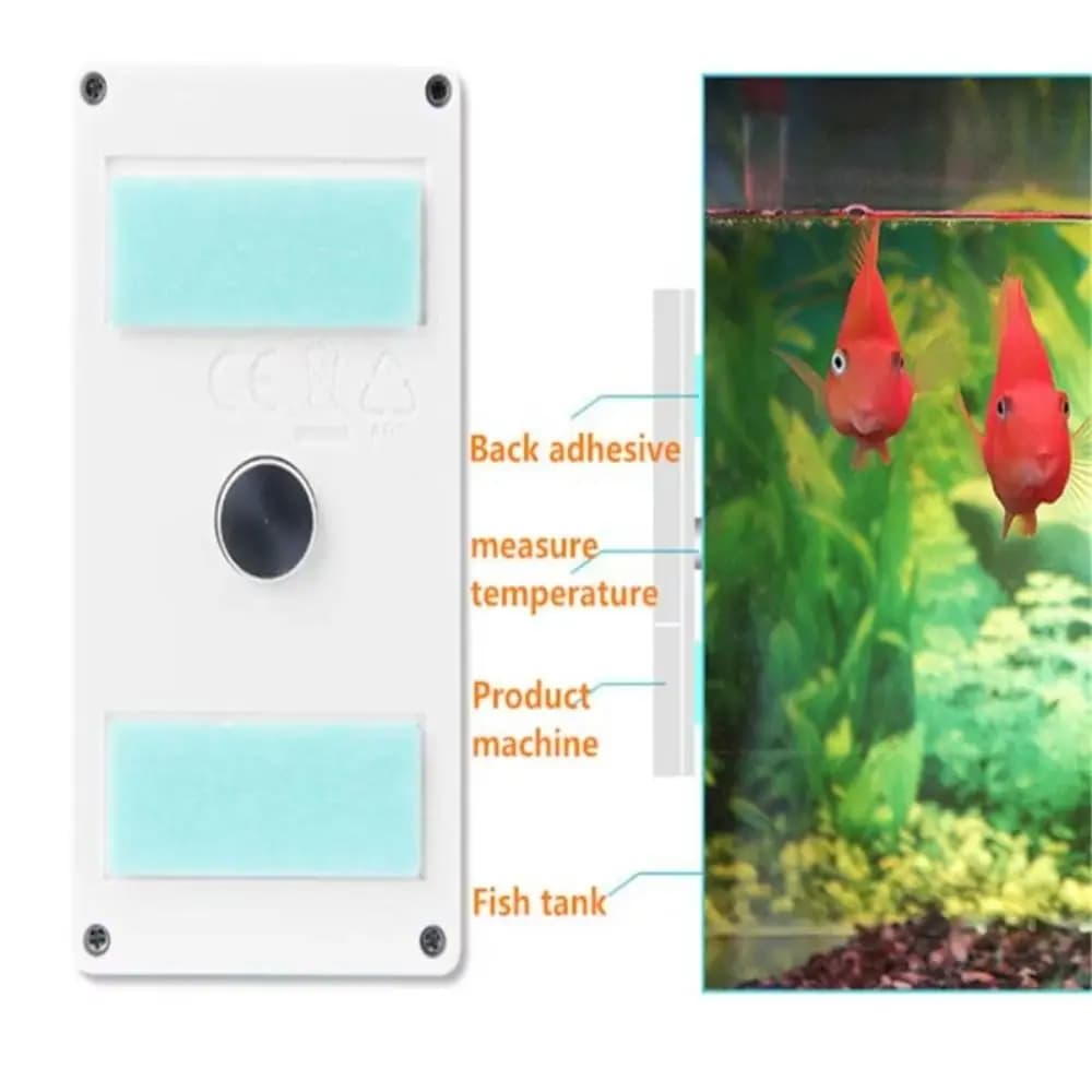 Display digitale LCD Mini termometro per acquario Misuratore di temperatura dell'acqua verticale impermeabile Galleggiante