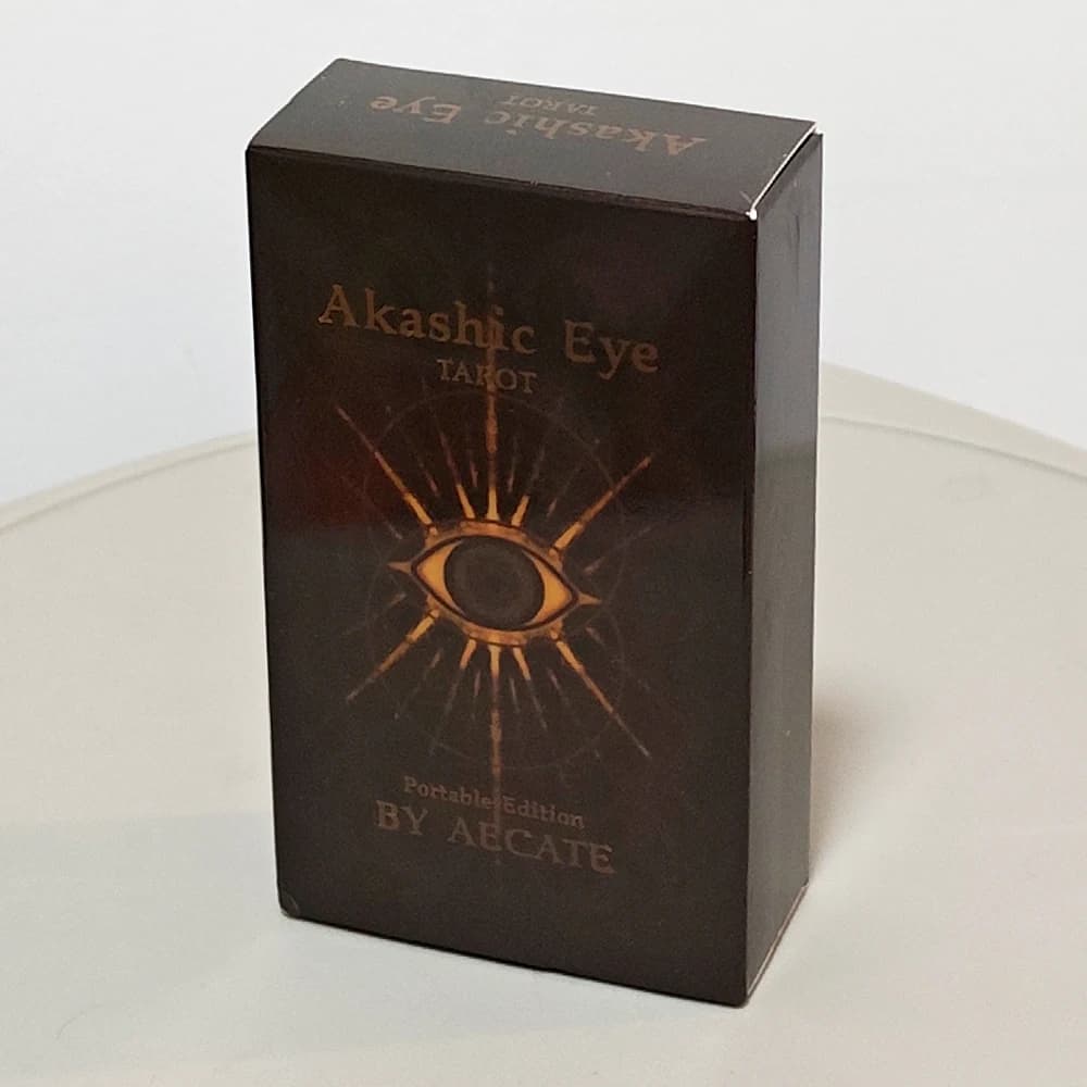 Akashic Eye Tarot Edizione Portatile 10.3*6cm 78 Carte Mazzo di Tarocchi Indie per Divinazione e Guida Quotidiana