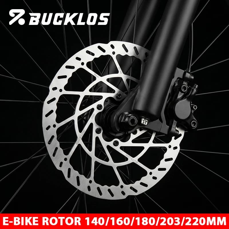 BUCKLOS E-Bike MTB Brake Rotor 140/160/180/203/220mm Mountain Bike Brake Rotor 2.3mm Stainless Steel Bicycle Disc Brake Rotor