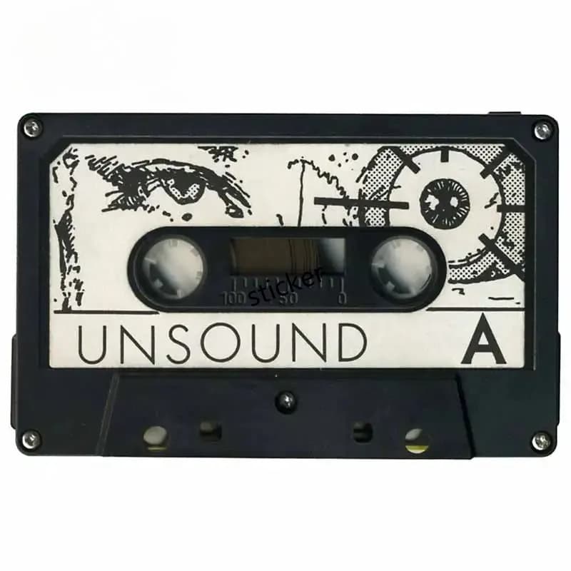 adhesive for Audio cassette Music video camera signal Waterproof UV Protected Decalcomania for laptop for bumper for bikes
