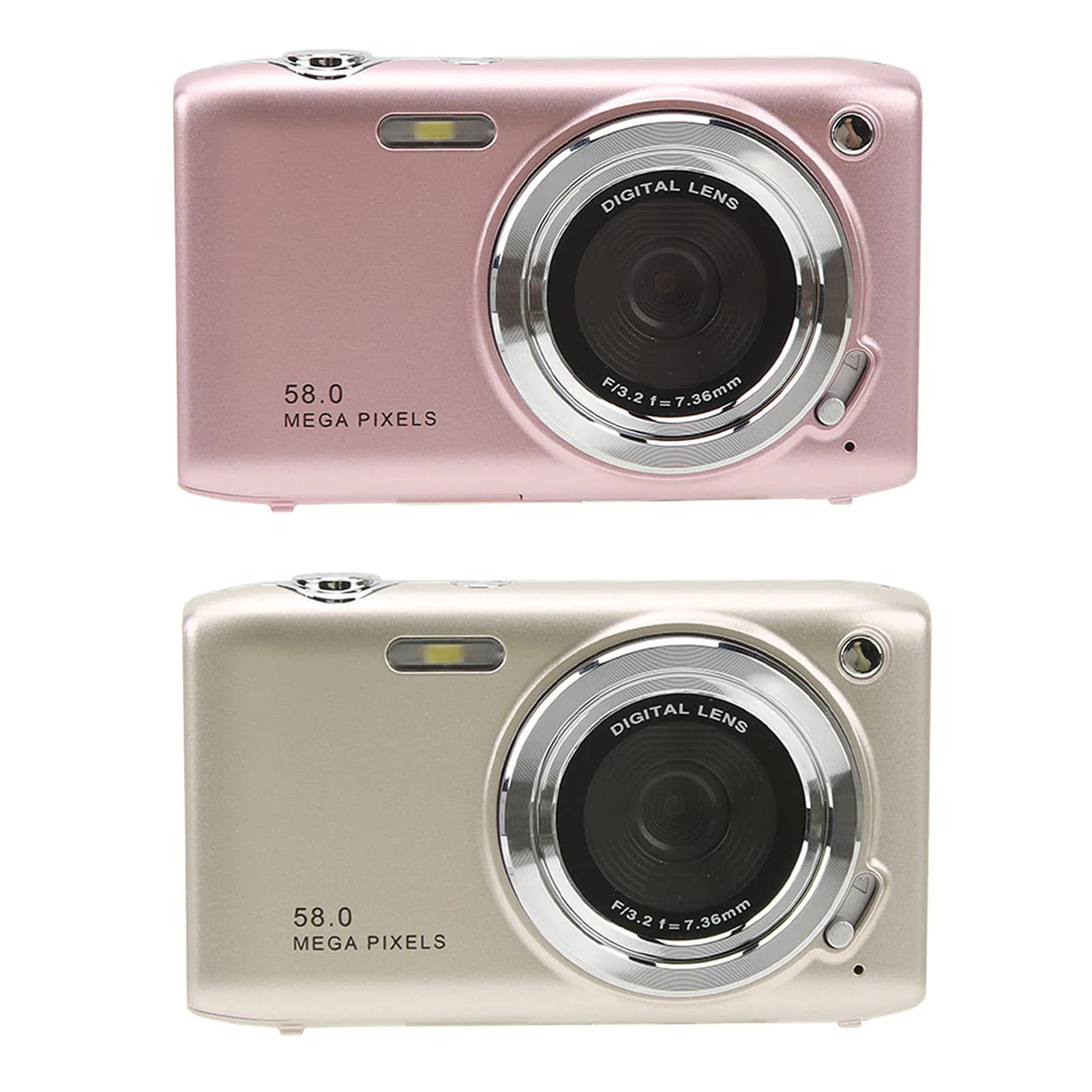 Digital Camera 2.88 Inch Screen 58MP 4K HD 16X Zoom Fixed Focal Macro Timed Photography Digital Video Camera Digital Zoom Camera