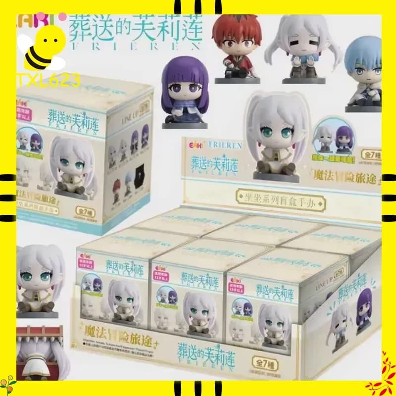 EAKI Ufficiale Frieren Kawaii Figura Seduta Cieca Scatola da Collezione Anime Decorazione da Scrivania Giocattolo Classico per Ventole in Stock Fern Himmel