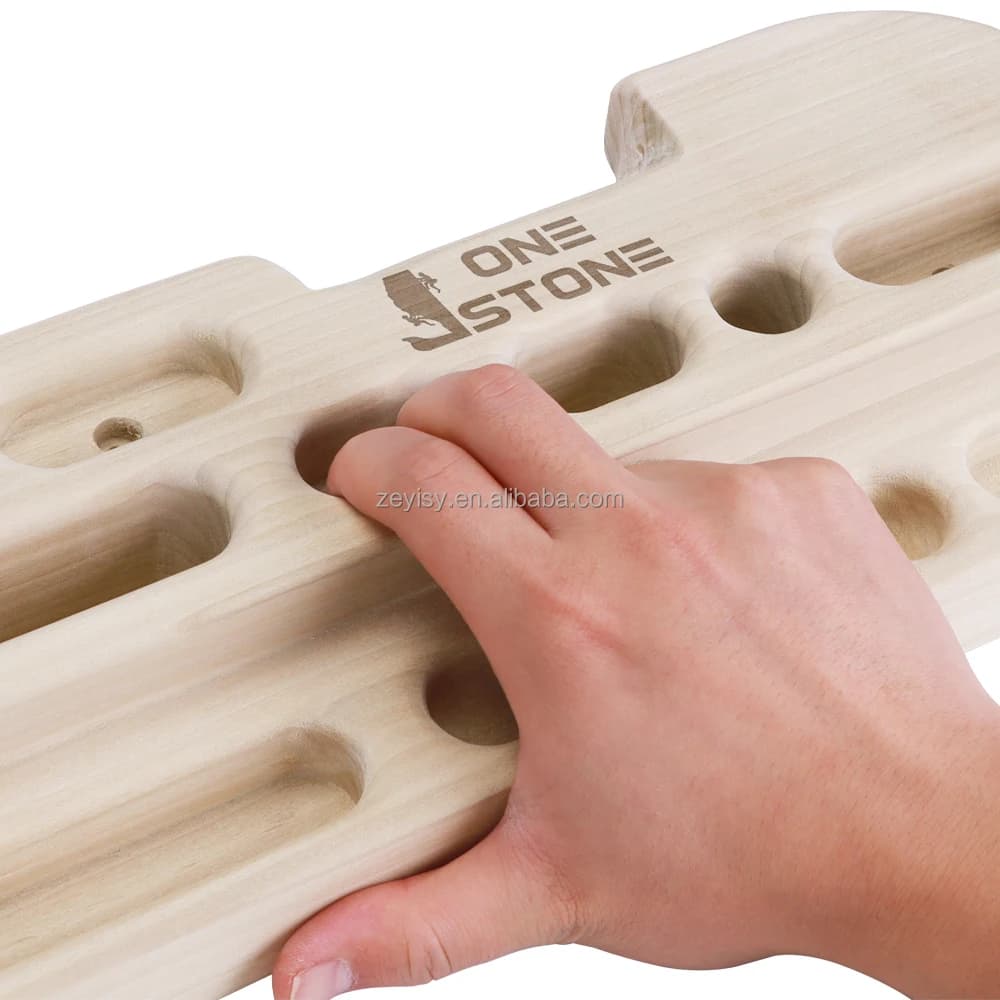 Custom Wooden Climbing Hanging Board Rock Climbing Training Pull-up Bar Hanging Board Rock Climbing