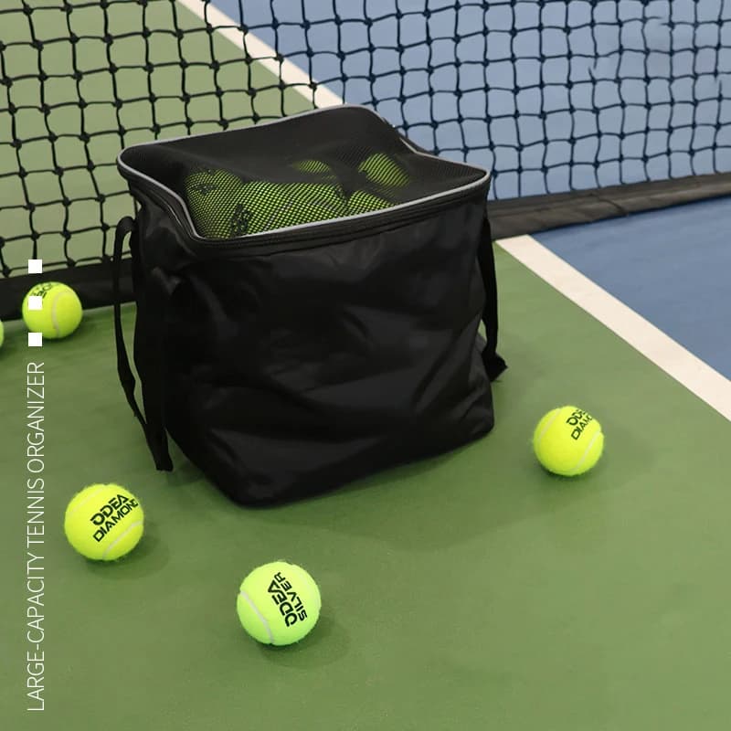 Oxford Tennis Bag for 80 Balls, Foldable Bag Waterproof for Pickleball