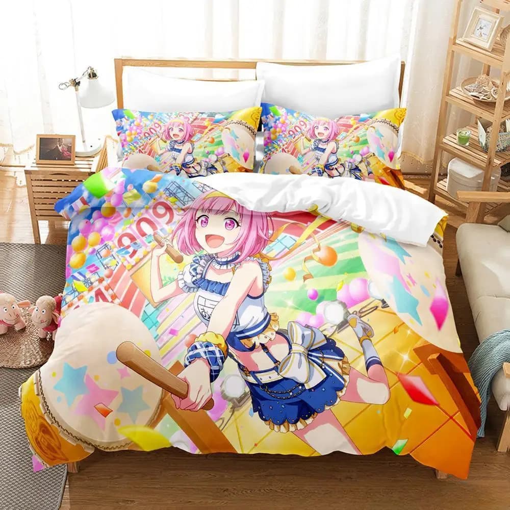 New Wonderlands X Showtime Bedding Set Single Twin Full Queen King Size Bed Set Adult Kid Bedroom Duvet Cover Sets Anime Girls
