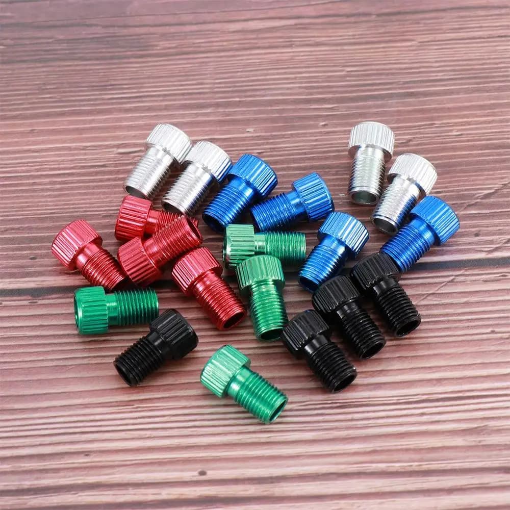 Adattatore Convertitore Valvola Bici da Presta a Schrader per Gonfiaggio Pneumatici Bici, Accessorio per Biciclette, Ricambio per Pompa ad Aria
