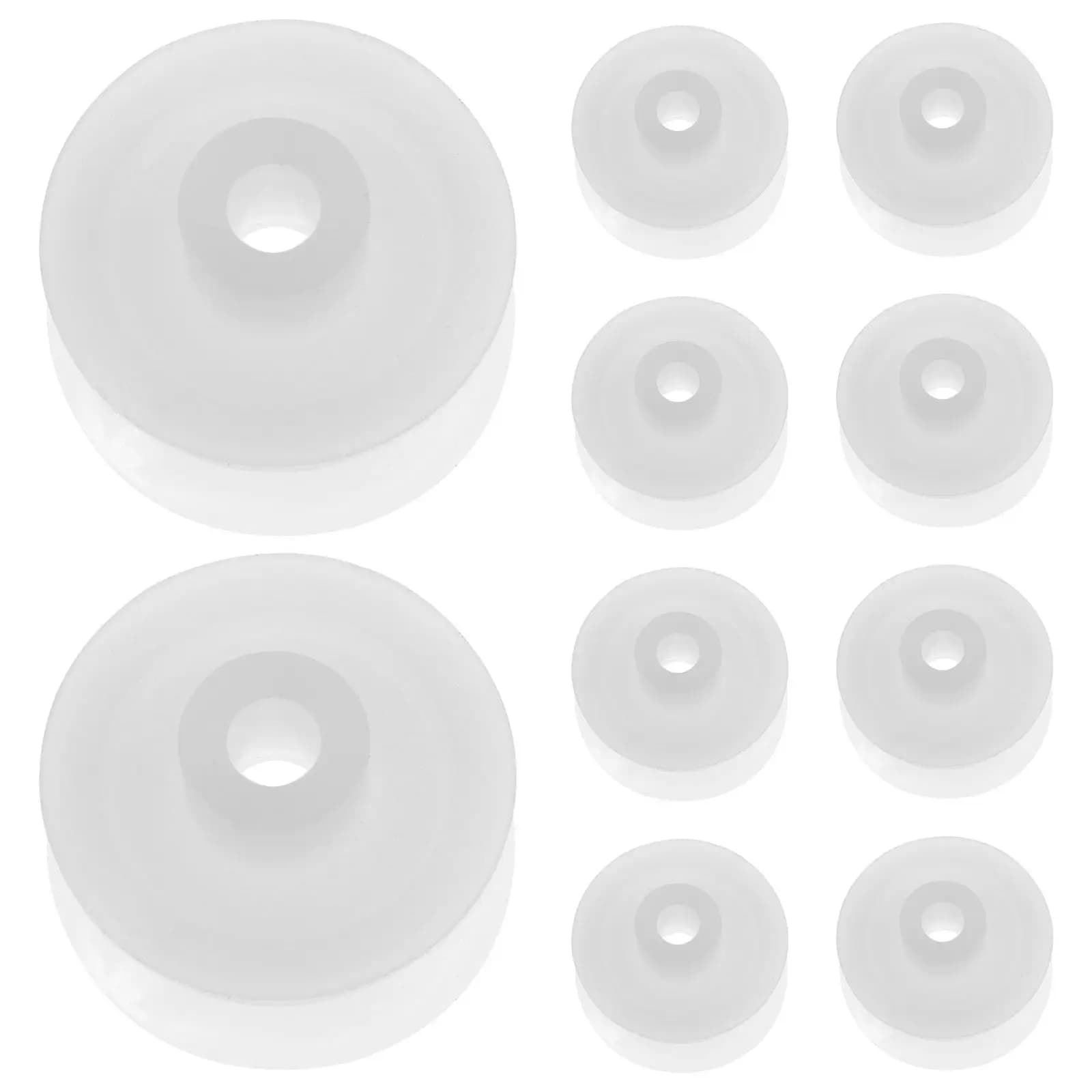 10Pcs Dual-Groove Plastic Pulley for Tape Recorders V-Belt 1.9mm Hole Cassette Deck Replacement Audio Equipment Robotics