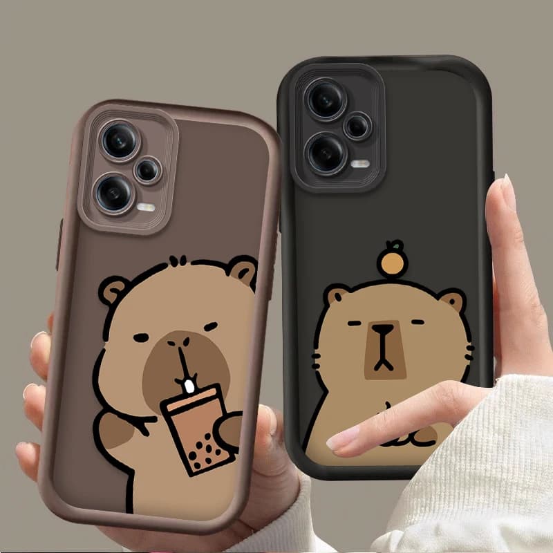 Graziosa Cover per Telefono con Capibara per Xiaomi Redmi Note 13 14 14S 12 11 Pro Plus 5G 12S 11S 10S 10 9 Redmi 14C 13C 12C 12 4G