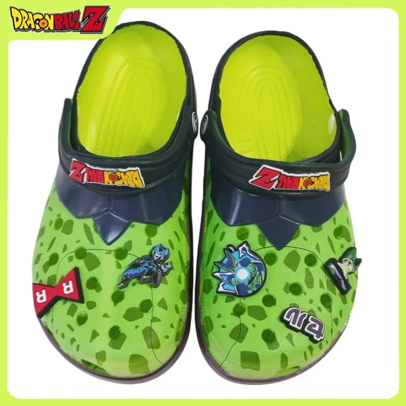 New Inventory Dragon Ball Green Cool Slippers And Sandals Kawaii Anime Home Beach Shoes Pool Anti Slip Summer Slippers