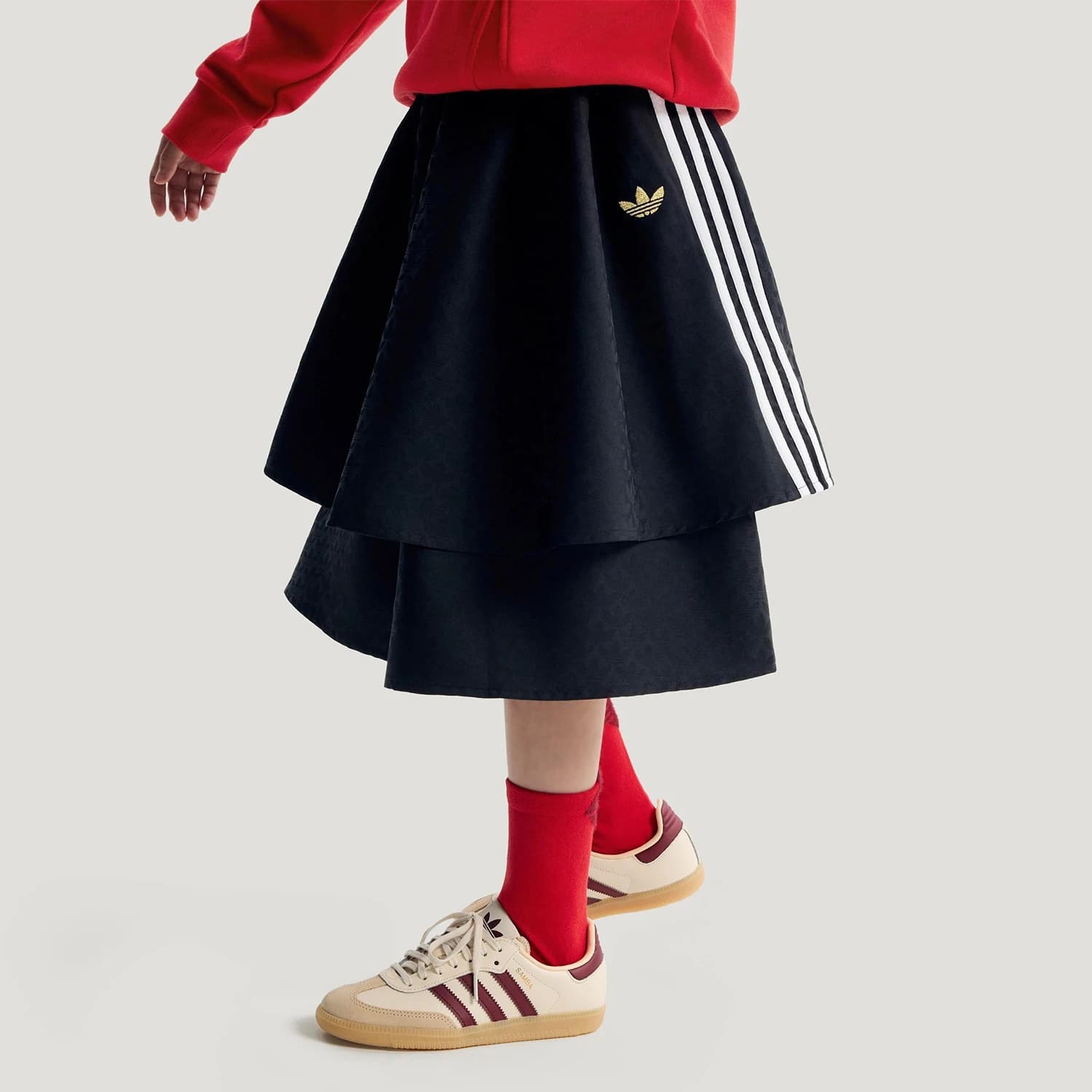 Adidas genuine clover children's loose and fashionable casual skirt KT4999