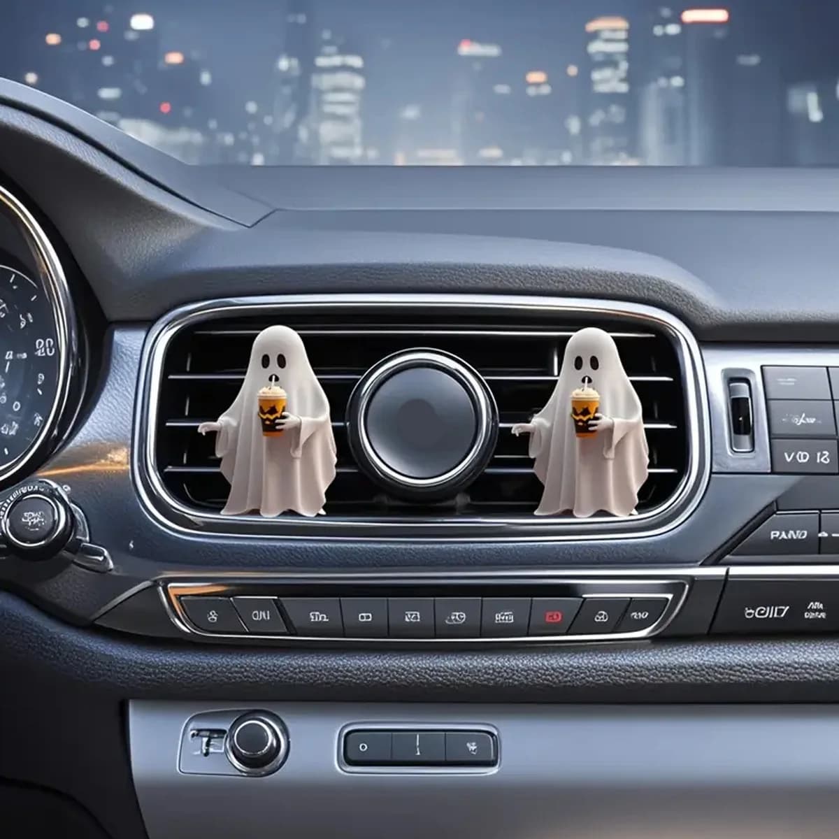 Lovely Halloween Ghost Clips for Air Intake Aromatherapy Car Decoration Car Deodorant Car Car Animated Home Scary Decorations Kawaii Gifts