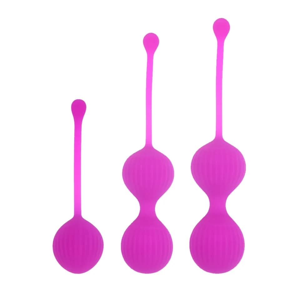 Palline di Kegel in Silicone a Tre Pezzi per Donne Adulte, per Riparazione del Pavimento Pelvico Post-Parto, Palline per Esercizi Intimi