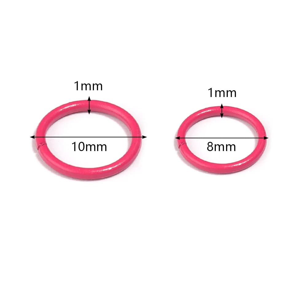50 pz 8/10mm Ferro Anello Diviso Aperto Singoli Loop Colorati Anelli di Salto Connettori per Gioielli FAI DA TE Che Fanno Risultati Accessori