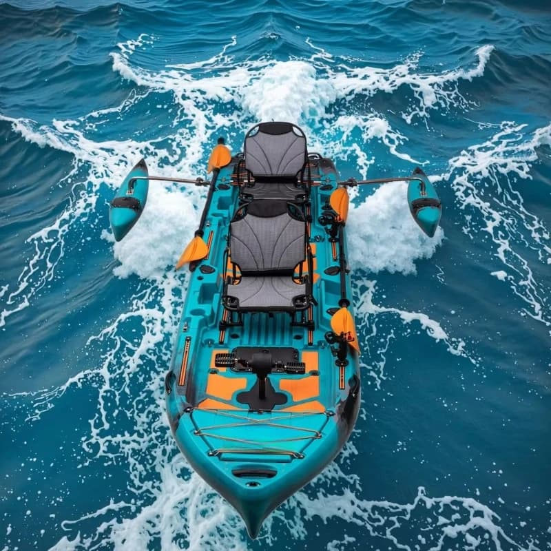 2 persone 3 modulari impermeabili paddle drive kayak pesca e sport all'aria aperta surf in barca