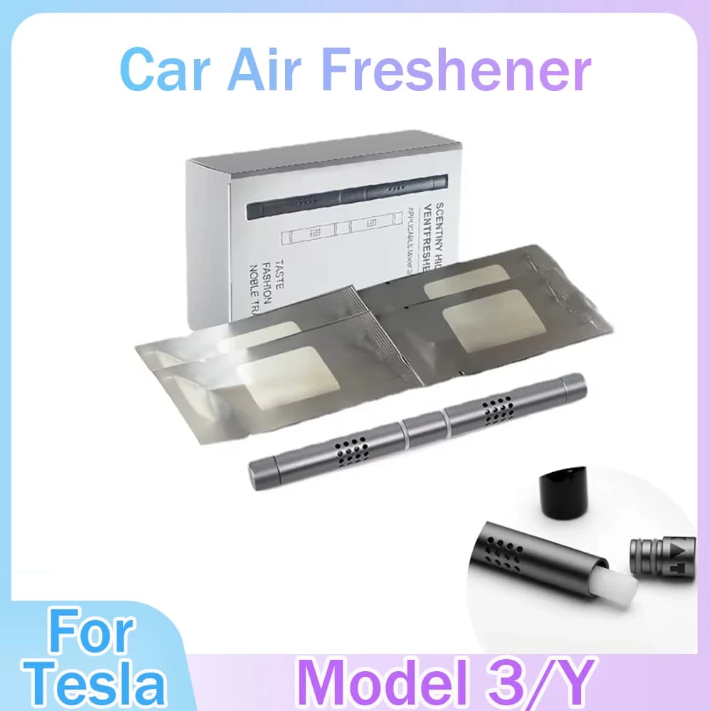 Car Deodorant for Tesla Model 3 Invisible Air Foil Model Y Deodorant Cleansing Agent Decoration Vehicle Supplies