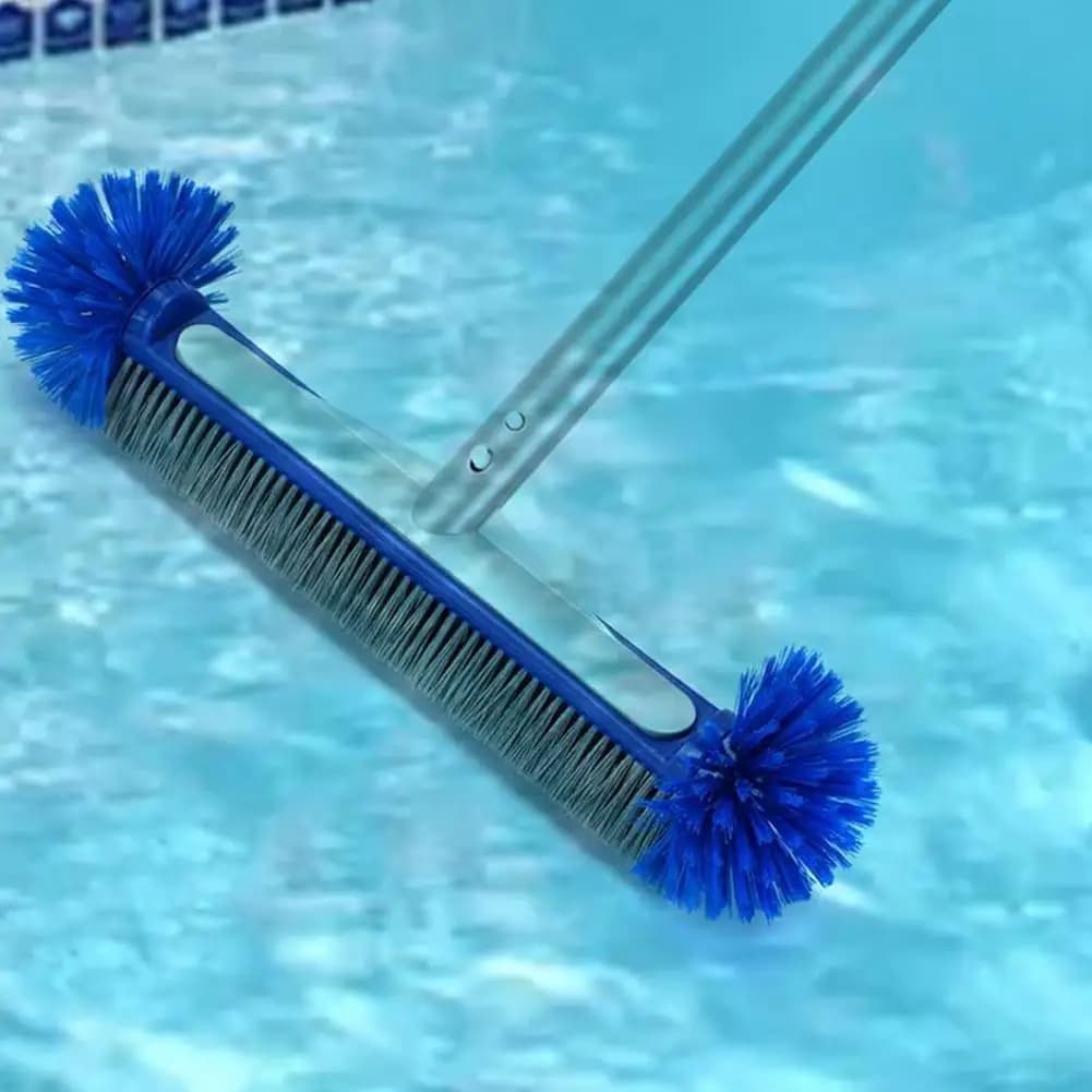 Testina per piscina con spazzola per pulizia angolare Setole semisferiche Spazzola per piastrelle per piscina facile da installare