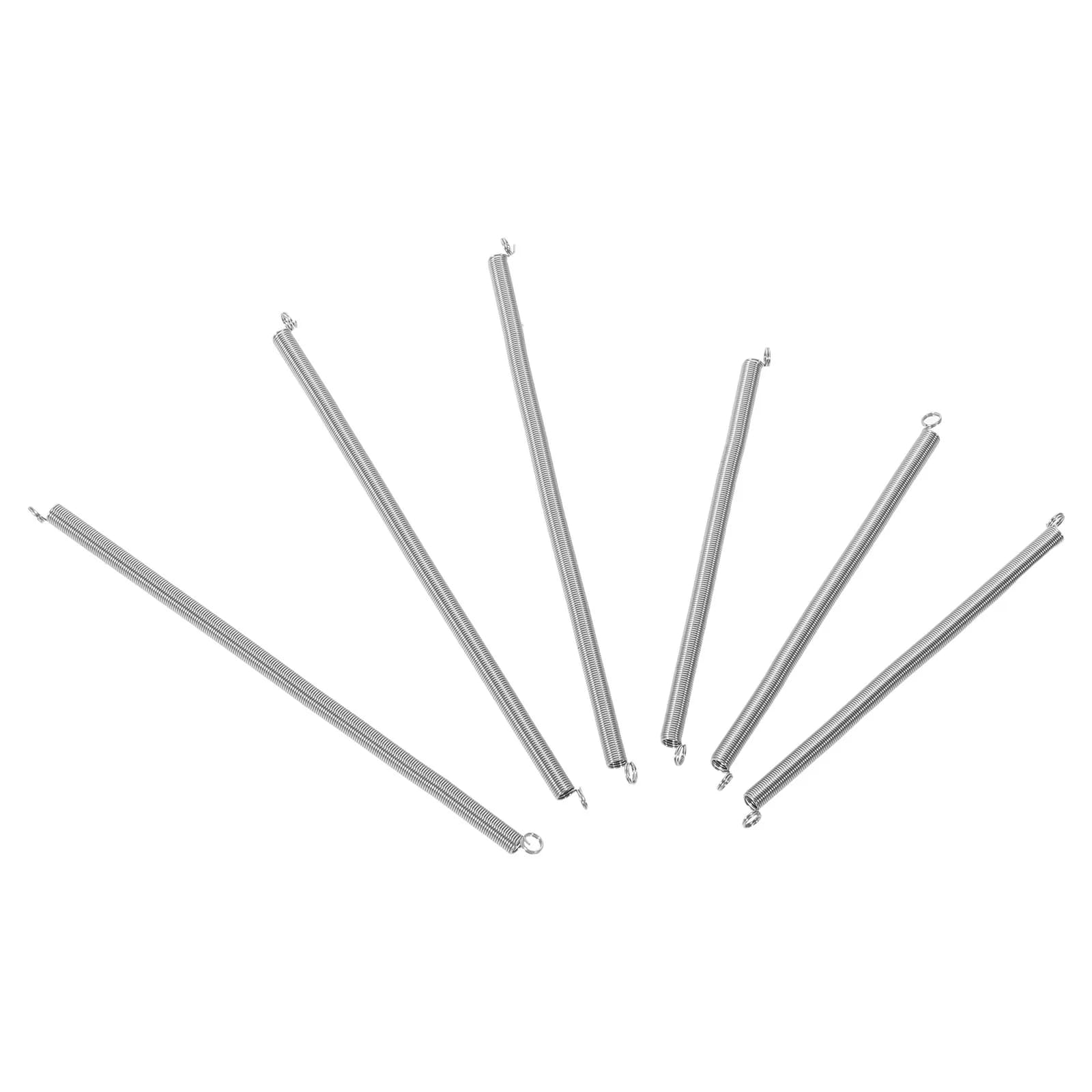 6 Pezzi Molle di Estensione con Gancio per Tensione 2.75 pollici 3.54 pollici, Piccole Molle per Graffette in Metallo, Acciaio Inossidabile Elastico Premium
