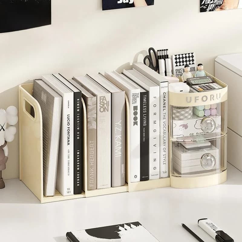 Retractable Desktop Book Stand Organizer Drawer Style Storage Box Office Desk Document Arrangement Student Desk Book Storage