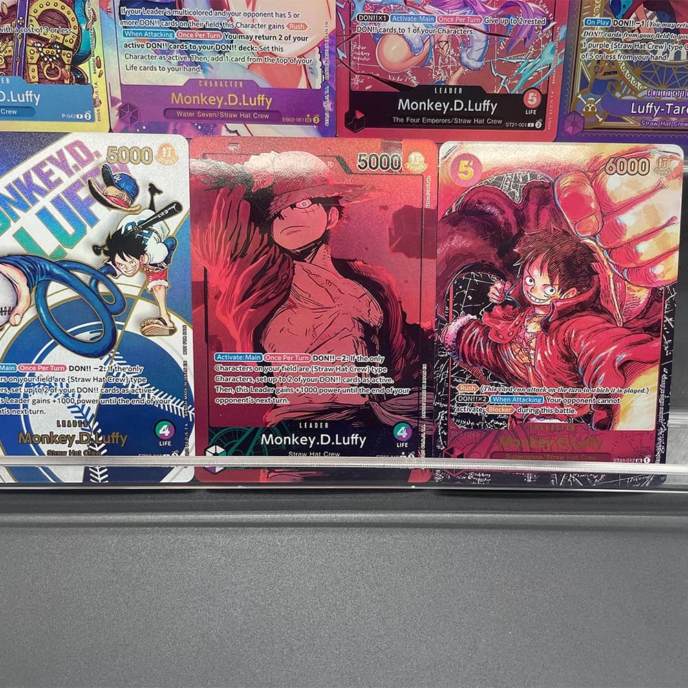 Carta da Collezione Anime Proxy OPCG Monkey D. Luffy Alt Art Eb02-010 L 25th Collection Eng ST13-003 ST01-012 Foil Card Regalo per Bambini
