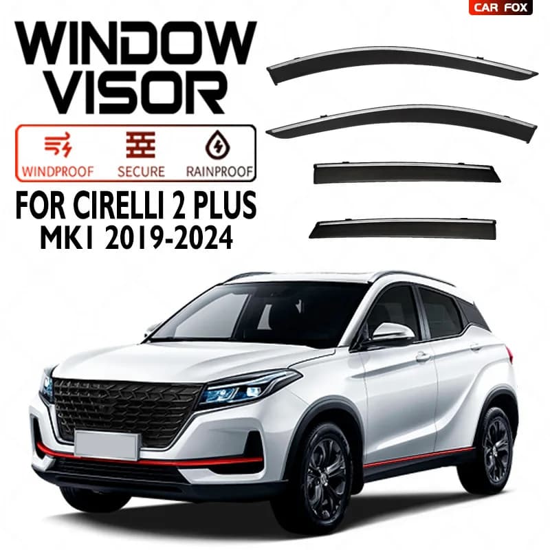 4 pezzi per Cirelli 2 Plus 2019 + finestrino dell'auto tenda da sole abbracci parabrezza finestrino laterale pioggia parasole accessori auto