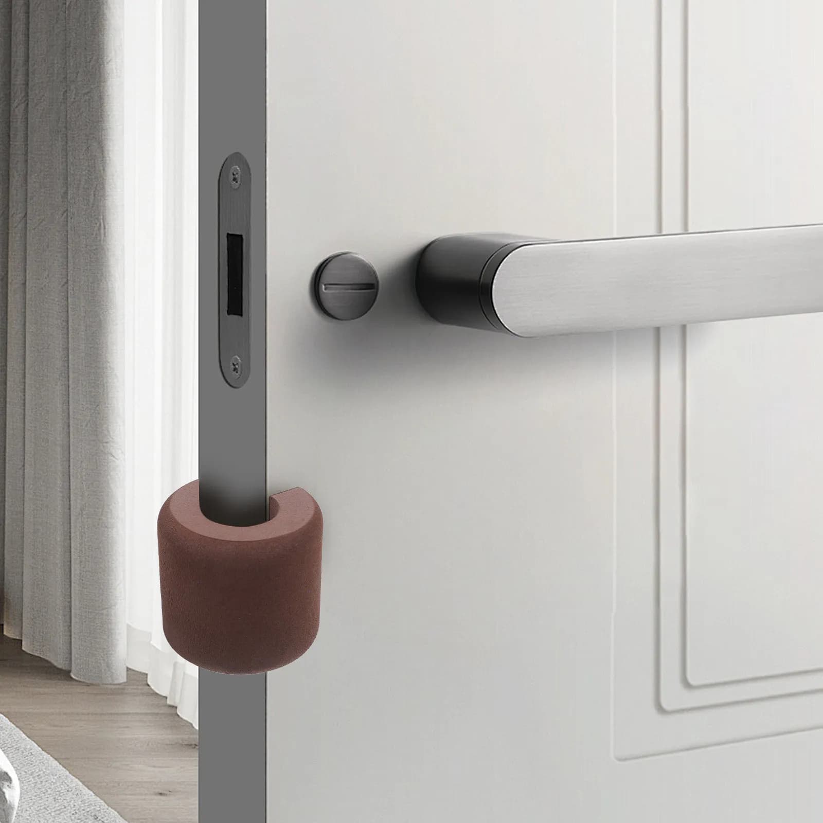 Set di 3 Fermaporte di Sicurezza, Protezioni Anti-Schiacciamento per Dita, Fermaporte Anti-Chiudimento a Scatto, Chiusura Silenziosa