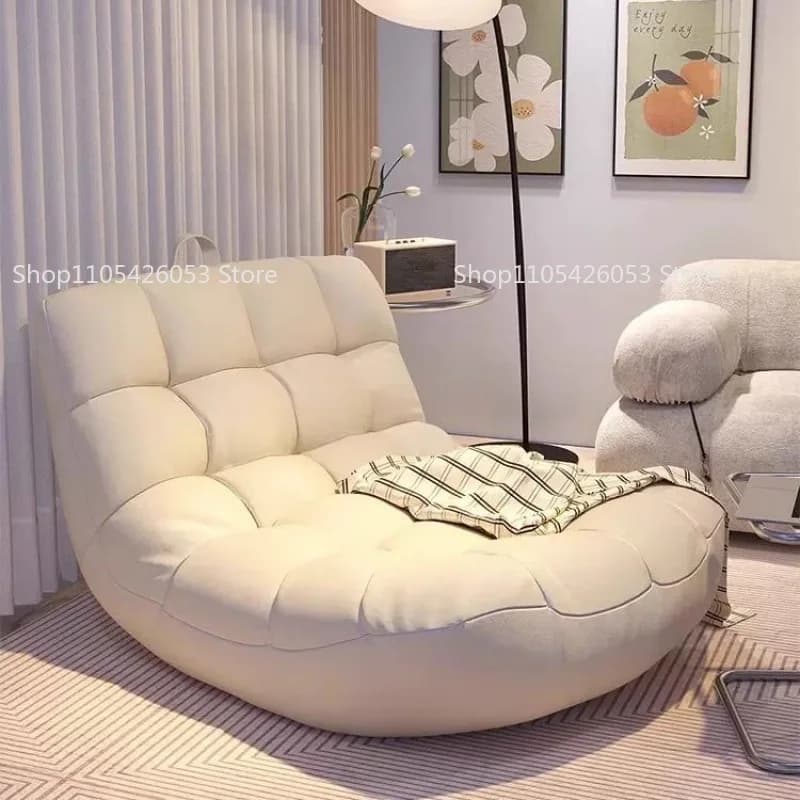 Internet celebrity lazy sofa reclining sleeping bean bag caterpillar recliner bedroom small sofa balcony leisure single seat