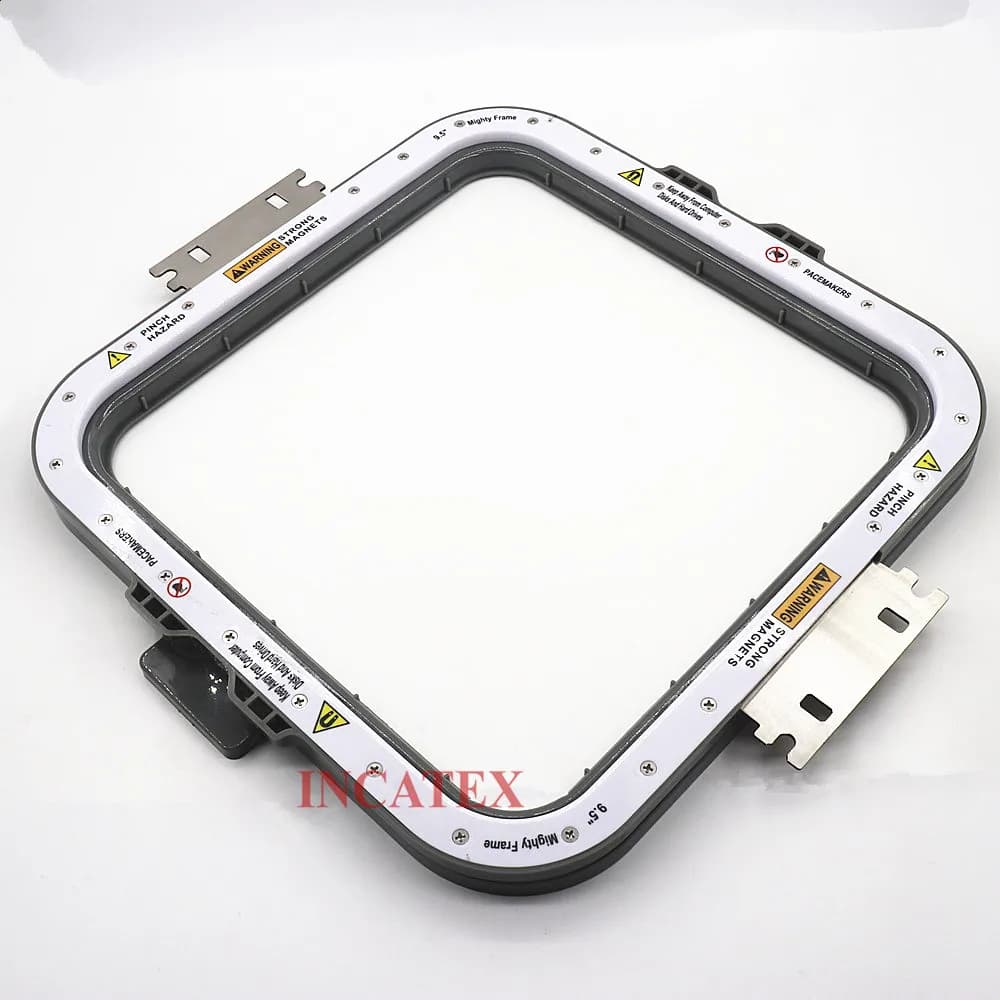 Tajima China Cap Household Embroidery Machine Magnetic Frame Hoop 240x240mm 9.5x9.5 Inches with Total Length 355mm and 395mm