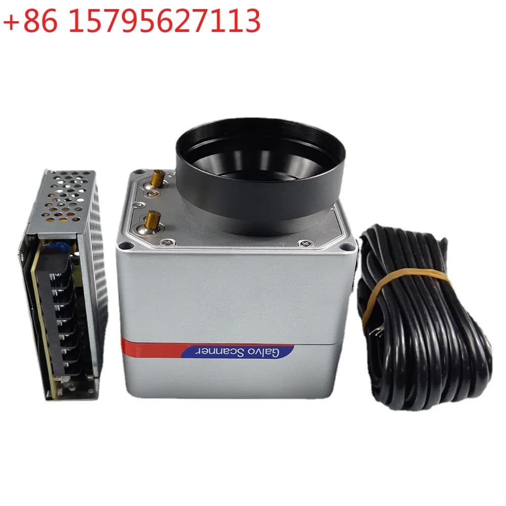 Macchina per marcatura laser con gruppo lenti a vibrazione RC1001, scanner galvanometrico 1064nm con alimentatore, adatta per incisione su fibra