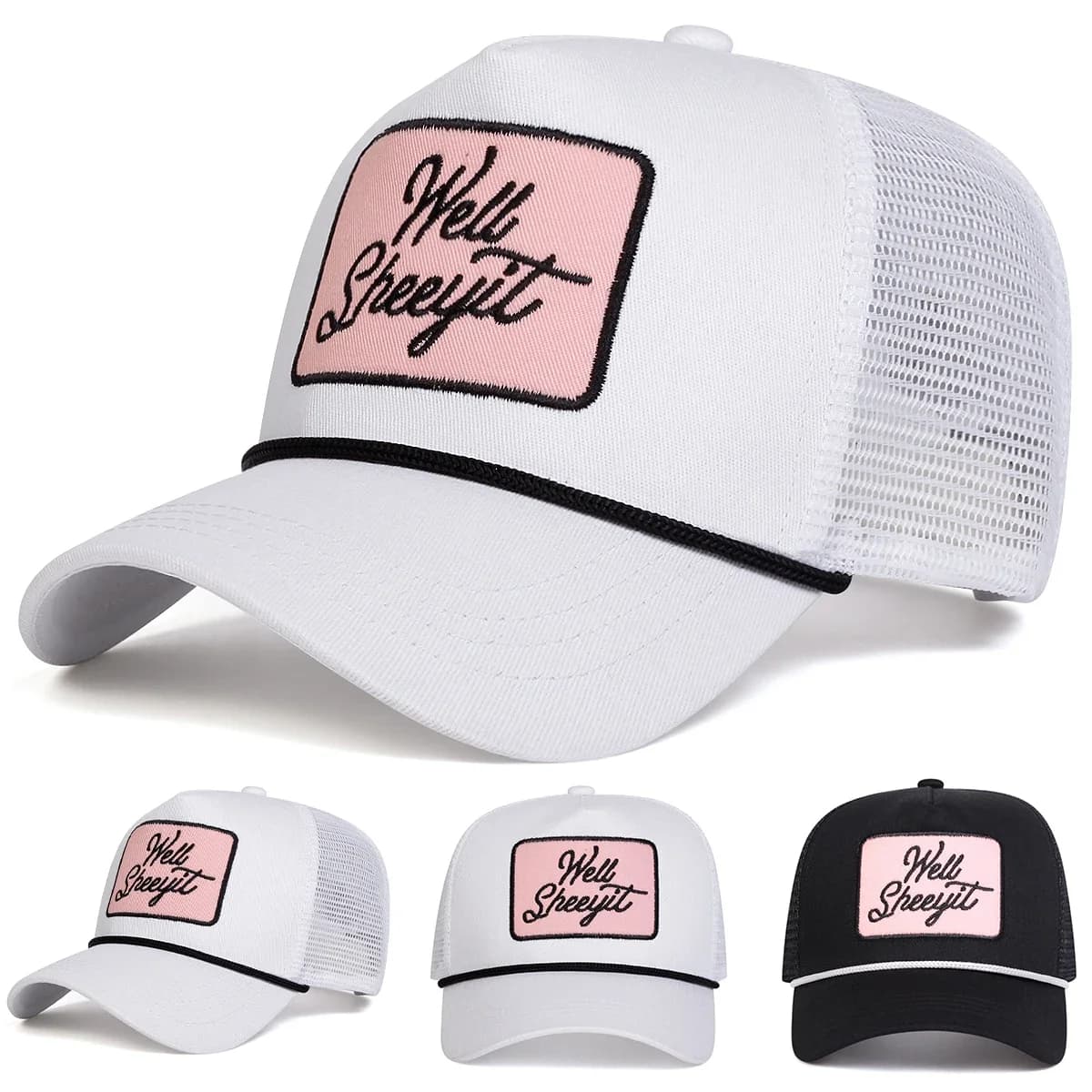 Cappellini da Baseball Unisex WELL SHEEYIT con Ricamo, Regolabili per Primavera ed Estate, Cappelli Casual da Esterno, Cappello Parasole, Berretto Sportivo