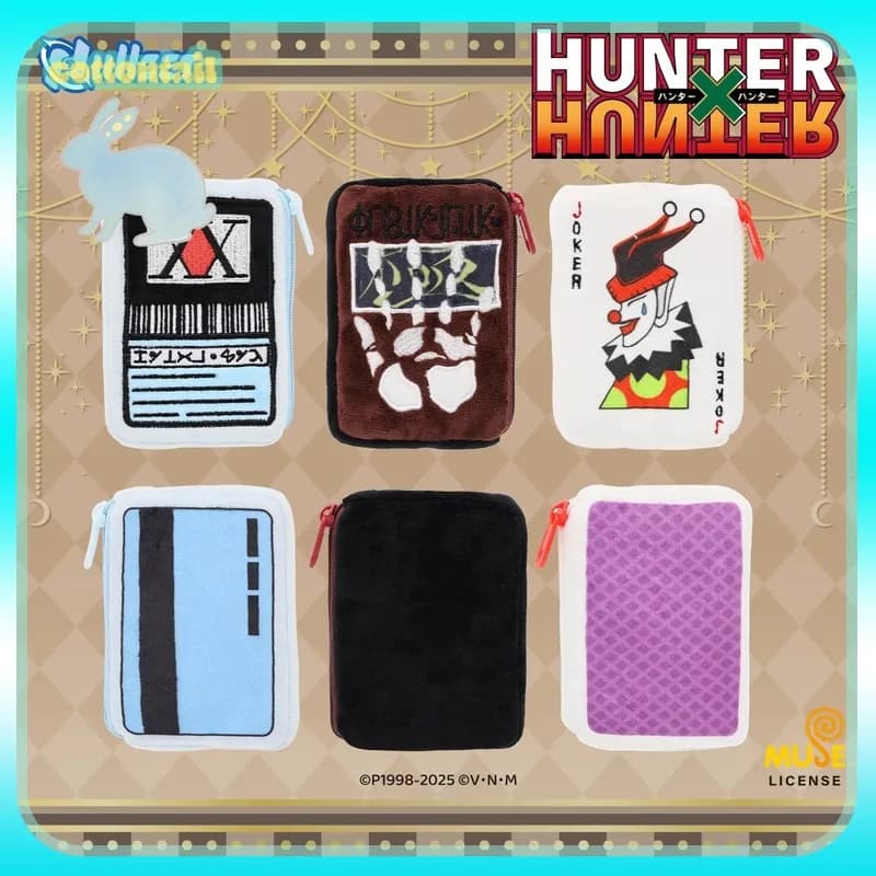 Originale Nullset Hunter × Hunter Portamonete Serie Ciondolo in peluche Licenza di cacciatore Chrollo Hisoka Anime Periferico Acg Merci Regalo per bambini