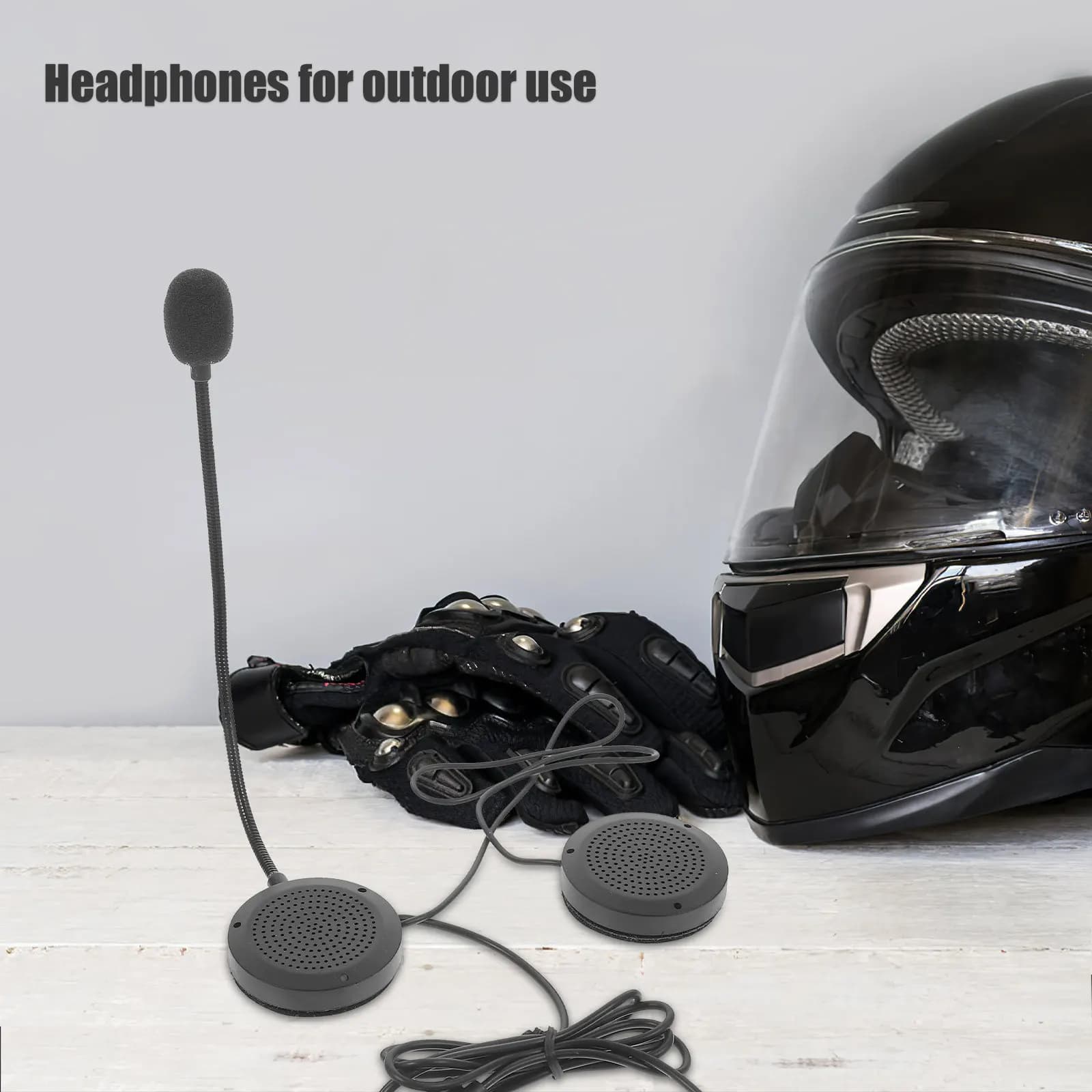 Auricolare per Moto Leggero e Confortevole con Microfono per Controllo Vocale e Gaming, Compatibile con Moto