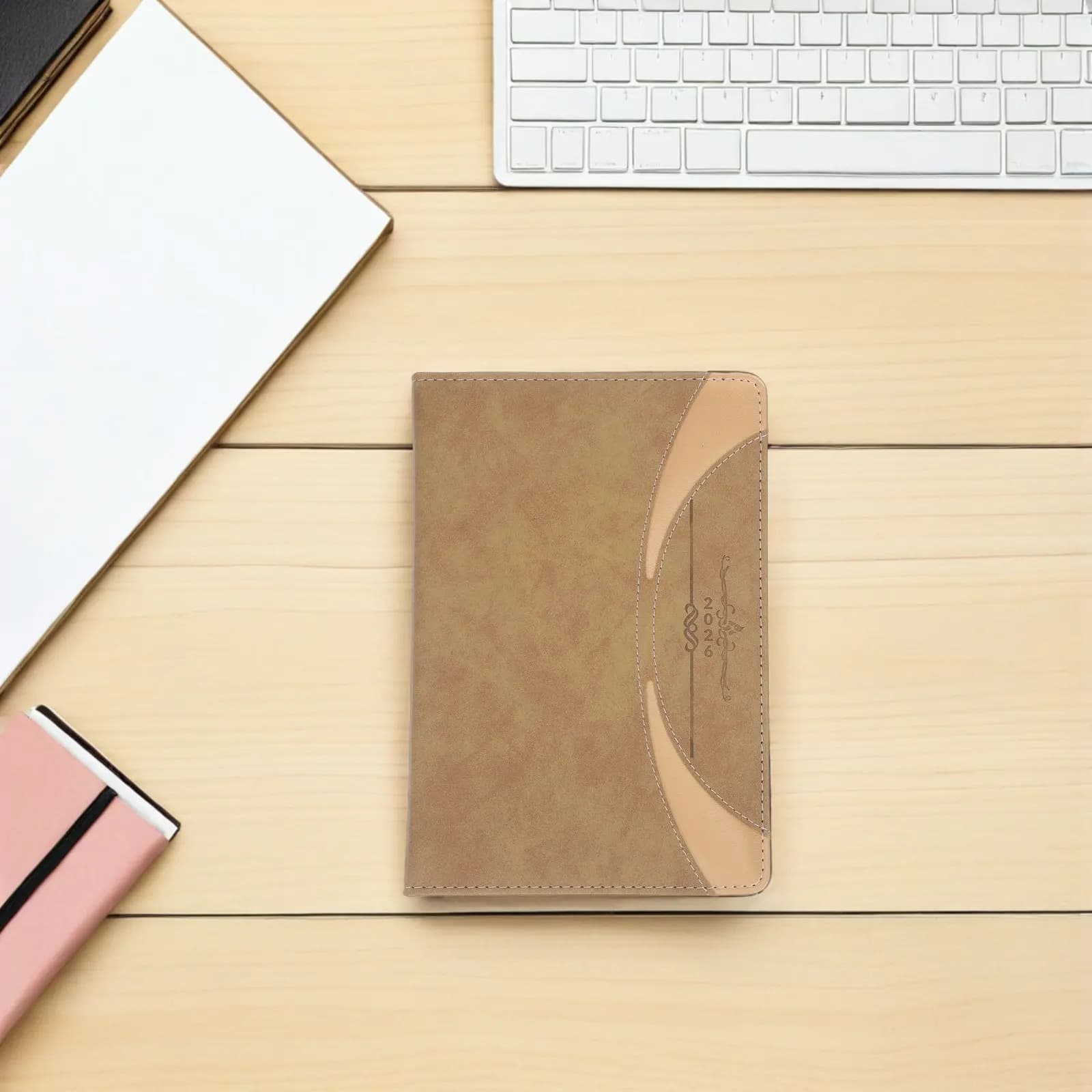 A5 Daily Planner Notebook 2026 Minimalist Yearround Organizer Monthly Index Bookmarks Business School Notes Journal