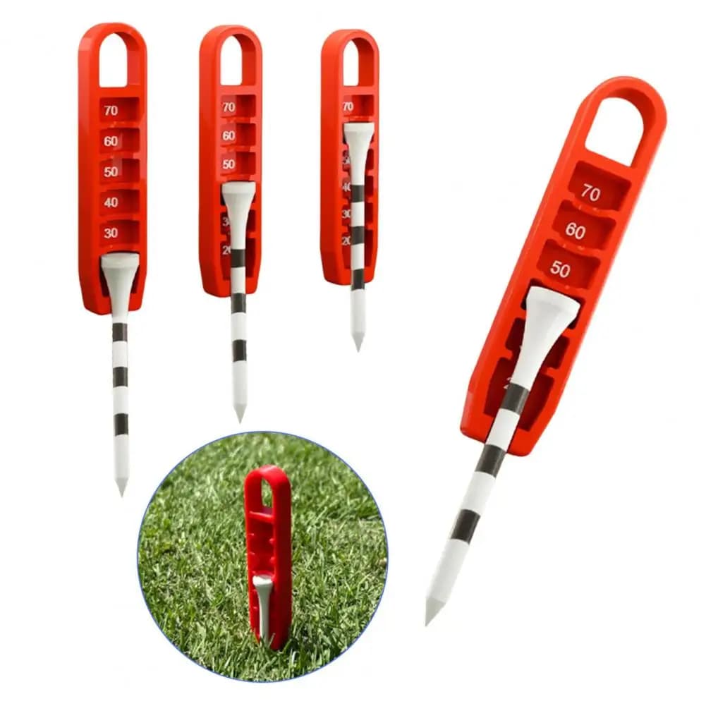Ascensore per tee da golf Calibro di altezza per tee da golf stampato in 3D Setter di altezza per tee portatile Posizionamento preciso a 20-70 mm Regalo per i golfisti