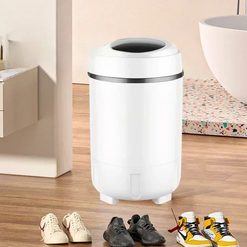 Lavatrice per scarpe completamente automatica per uso domestico, piccola spazzolatrice per scarpe per dormitorio, lavaggio e asciugatura
