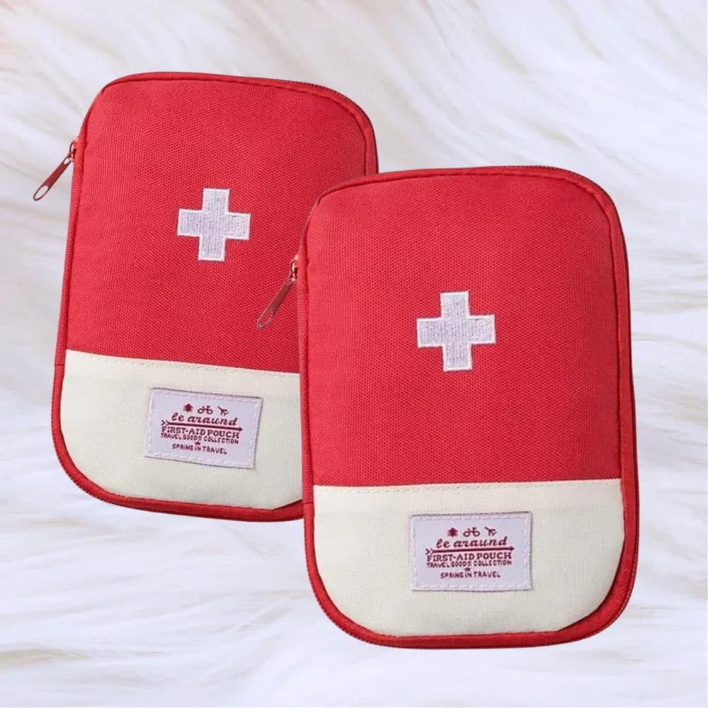 Custodia vuota portatile di pronto soccorso per kit medico, organizer per riporre oggetti, viaggi all'aperto, campeggio, escursionismo, mini custodia